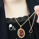 ست پلاک و زنجیر عقیق با تخفیف💎فروشگاه زیورآلات بیوتی