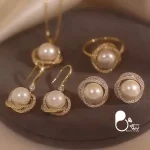 ست کامل مروارید آوید 💎فروشگاه زیورآلات بیوتی