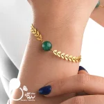 قیمت و خرید سرویس کامل گندمی با سنگ طبیعی استیل رنگ ثابت کپی طلا از سایت بیوتی