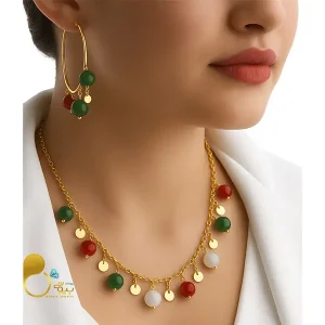 سرویس شرشره رنگی رنگی💎 استیل روکش طلا و وارداتی