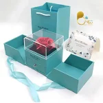 باکس فلاور رز جاویدان با تخفیف💎فروشگاه زیورآلات بیوتی