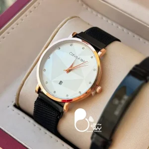 ساعت مچی calvin klein بند مگنتی ساعت حراجی بیوتی با تخفیف💎فروشگاه زیورآلات بیوتی
