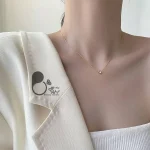قیمت و خرید گردنبند نگین ظریف رنگ ثابت مثل طلا از بیوتی
