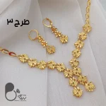 نیمست طرح طلا بحرینی با تخفیف💎فروشگاه زیورآلات بیوتی