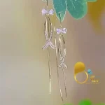 گوشواره پاپیون ترک وارداتی 💎فروشگاه زیورآلات بیوتی