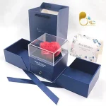 باکس فلاور رز جاویدان با تخفیف💎فروشگاه زیورآلات بیوتی