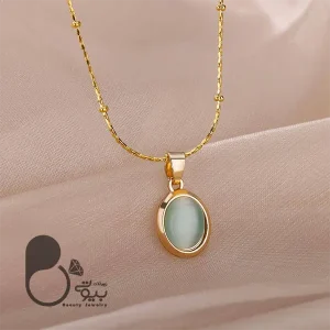 گردنبند زمردی کلاسیک ترک💎فروشگاه زیورآلات بیوتی