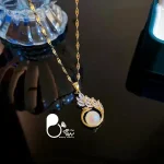 قیمت و خرید گردند ققنوس عشق با روکش طلا💎فروشگاه زیورآلات بیوتی
