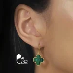 قیمت و خرید گوشواره شبدر کریستالی💎استیل روکش طلا، وارداتی ترکیه و خاص از سایت بیوتی