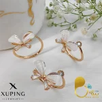 انگشتر پروانه کریستالی ژوپینگ💎 زیورآلات بیوتی