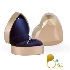 قیمت و خرید باکس عشق جواهری سرامیکی چراغ‌دار💎باکس هدیه لاکچری برای انگشتر و گردنبند