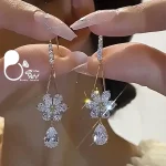 گوشواره آی نگین ترک💎فروشگاه زیورآلات بیوتی