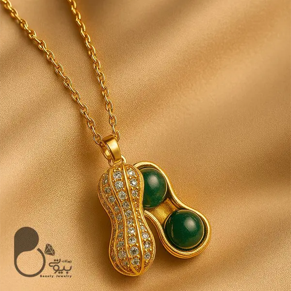 گردنبند پینات زمردی💎فروشگاه زیورآلات بیوتی گردنبند پینات زمردی💎فروشگاه زیورآلات بیوتی