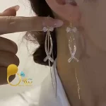 گوشواره پاپیون ترک وارداتی 💎فروشگاه زیورآلات بیوتی