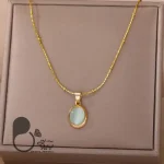 گردنبند زمردی کلاسیک ترک💎فروشگاه زیورآلات بیوتی
