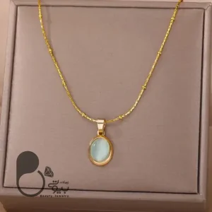 گردنبند زمردی کلاسیک ترک💎فروشگاه زیورآلات بیوتی