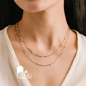 قیمت و خرید زنجیر دیسکو سیلور استیل وارداتی ترکیه💎 رنگ ثابت و ضد حساسیت