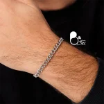 ست دستبند و گردنبند مردانه کارتیر💎رنگ‌ثابت | اسپرت و کپی‌طلا