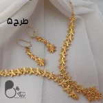 نیمست طرح طلا بحرینی با تخفیف💎فروشگاه زیورآلات بیوتی
