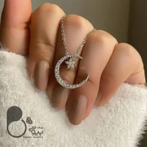 گردنبند ماه و ستاره 💎فروشگاه زیورآلات بیوتی