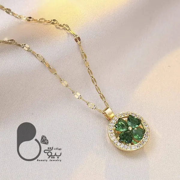 گردنبند شبدر اسپینری💎فروشگاه زیورآلات بیوتی گردنبند شبدر اسپینری💎فروشگاه زیورآلات بیوتی