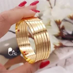قیمت و خرید النگو آینه ای استیل روکش طلا رنگ ثابت مثل طلا از سایت بیوتی