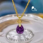 قیمت و خرید گردنبند اشکی عشق خاص رنگ ثابت مثل طلا