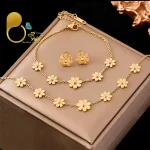 ست بابونه تابستونی💎فروشگاه زیورآلات بیوتی
