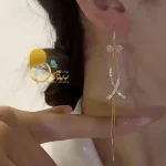 گوشواره پاپیون ترک وارداتی 💎فروشگاه زیورآلات بیوتی