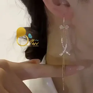 گوشواره پاپیون ترک وارداتی 💎فروشگاه زیورآلات بیوتی