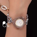 خرید ساعت مچی زنانه حراجی با دستبند قیمت و خرید ساعت حراجی بیوتی با تخفیف خرید ساعت مچی نگین دار ارزان تخفیف دار💎فروشگاه زیورآلات بیوتی