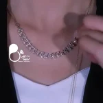 خرید گردنبند گندمی آسانسوری چند حالته استیل مثل طلا از سایت بیوتی