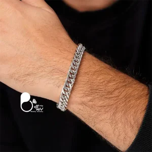 ست دستبند و گردنبند مردانه کارتیر💎رنگ‌ثابت | اسپرت و کپی‌طلا