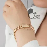 دستبند کوبایی قفل اصلی 💎فروشگاه زیورآلات بیوتی