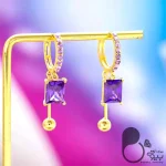 گوشواره آلیا نور 💎فروشگاه زیورآلات بیوتی
