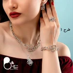 خرید ست کامل نگین میکرو با تخفیف💎فروشگاه زیورآلات بیوتی خرید نیم ست طرح جواهر کپی طلا