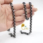 خرید زنجیر استیل رنگ ثابت مردانه کپی طلا از سایت بیوتی