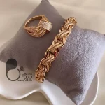 دستبند و انگشتر هومان ژوپینگ💎زیورآلات بیوتی