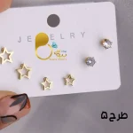 گل گوش ۳ جفتی💎زیورآلات بیوتی