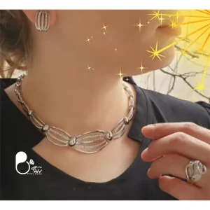 قیمت و خرید ست طرح نقره هلال ترک💎استیل آبکاری طلا –تخفیف ویژه