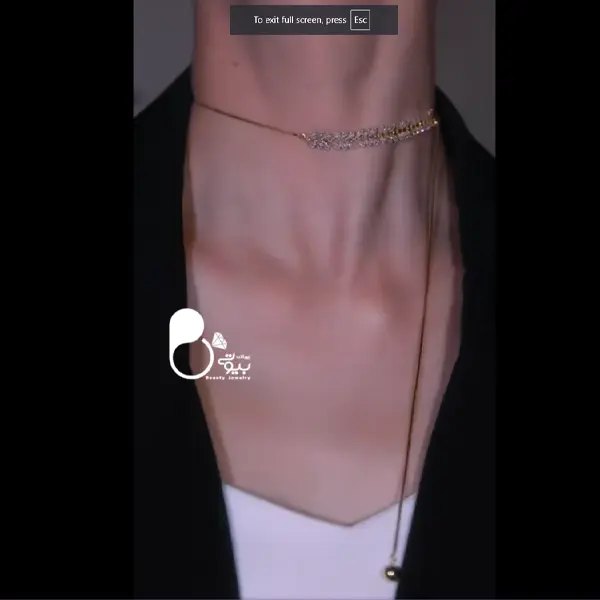 گردنبند گندمی کرواتی💎زیورآلات بیوتی