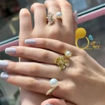 انگشتر مرواریدی ترک با تخفیف💎فروشگاه زیورآلات بیوتی