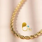 ست طنابی طلا ترک💎فروشگاه زیورآلات بیوتی نیسمت کپی طلا