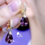 قیمت و خرید گوشواره اشکی رنگ ثابت مثل طلا