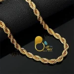 ست طنابی طلا ترک💎فروشگاه زیورآلات بیوتی نیسمت کپی طلا