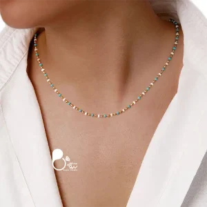 قیمت و خرید گردنبند مینا کاری ژوپینگ اصل💎گردنبند خاص و لاکچری با رنگ ماندگار