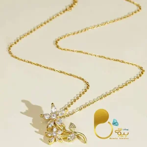 گردنبند گل ترک💎فروشگاه زیورآلات بیوتی