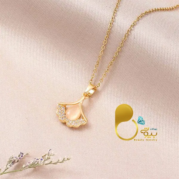 گردنبند لیلا صدفی💎فروشگاه زیورآلات بیوتی گردنبند لیلا صدفی💎فروشگاه زیورآلات بیوتی