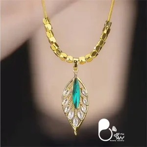 خرید گردنبند برگ مکعبی 💎فروشگاه زیورآلات بیوتی