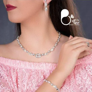 ست کره ای با تخفیف💎فروشگاه زیورآلات بیوتی خرید ست کره ای رنگ ثابت کپی طلا
